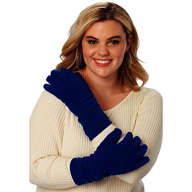 Woman Within Fleece Gloves