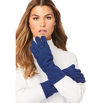 Woman Within Women's Plus Size Fleece Gloves