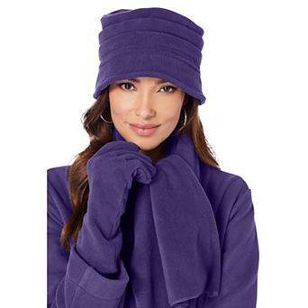 Woman Within Women's Plus Size Fleece Hat