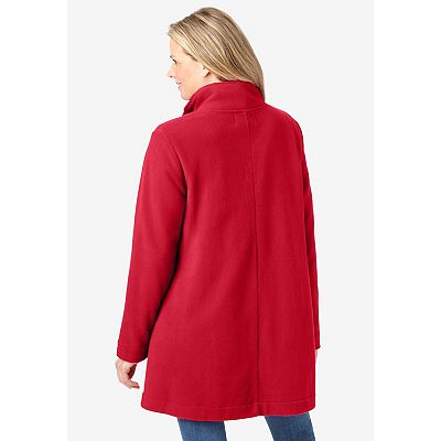 Fleece swing jacket best sale