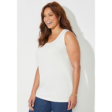 Catherines Women's Plus Size Dream Drape Timeless Tank