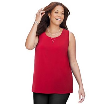 Catherines Women's Plus Size Dream Drape Timeless Tank