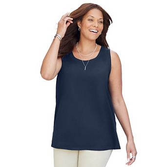 Catherines Women's Plus Size Dream Drape Timeless Tank