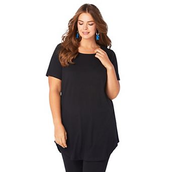 Roaman's Women's Plus Size Ultimate Crisscross Back Tunic
