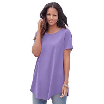 Roaman's Women's Plus Size Ultimate Crisscross Back Tunic