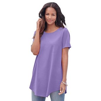 Roaman's Women's Plus Size Ultimate Crisscross Back Tunic