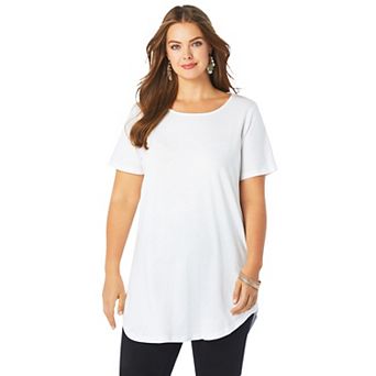 Roaman's Women's Plus Size Ultimate Crisscross Back Tunic