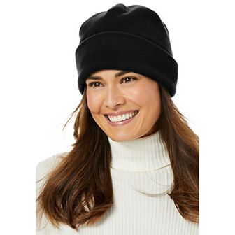 Woman Within Women's Plus Size Cuffed Fleece Hat