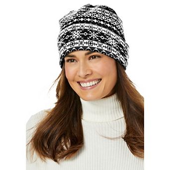 Woman Within Women's Plus Size Cuffed Fleece Hat