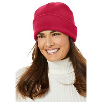 Woman Within Women's Plus Size Cuffed Fleece Hat