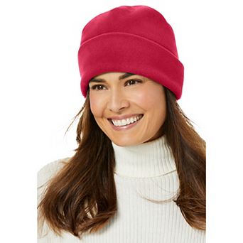 Woman Within Women's Plus Size Cuffed Fleece Hat