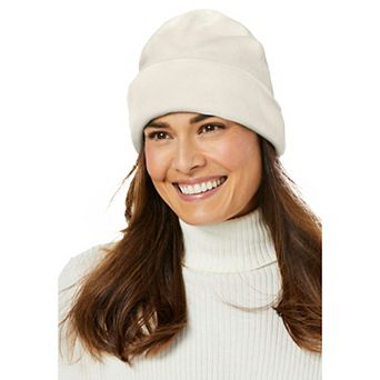 Woman Within Women's Plus Size Cuffed Fleece Hat