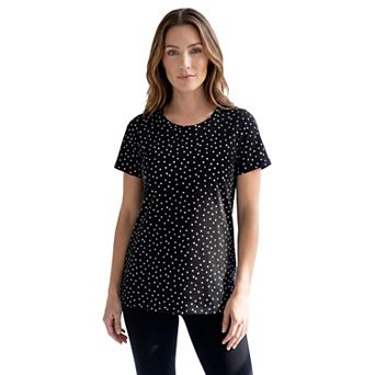 Roaman's Women's Plus Size Cotton Ultimate Crewneck Tee