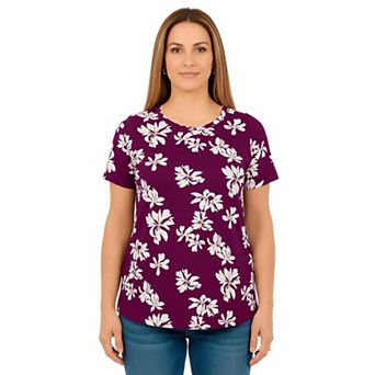 Roaman's Women's Plus Size Cotton Ultimate Crewneck Tee