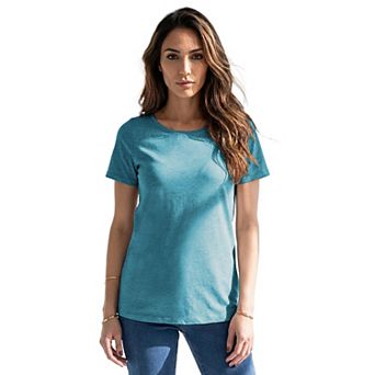 Roaman's Women's Plus Size Cotton Ultimate Crewneck Tee