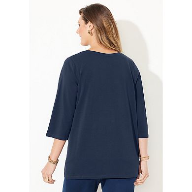 Catherines Women's Plus Size Wit & Whimsy Tees