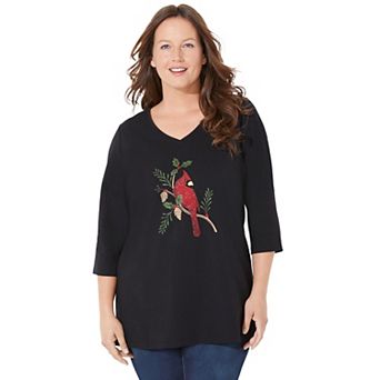 Catherines Women's Plus Size Wit & Whimsy Tees