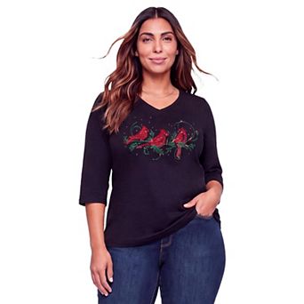 Catherines Women's Plus Size Petite Wit & Whimsy Tees