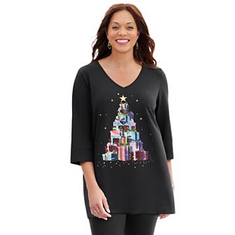 Catherines Women's Plus Size Wit & Whimsy Tees