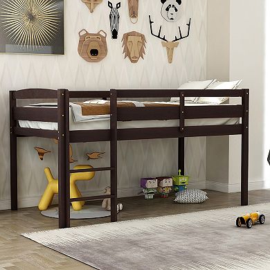 Merax Wood Loft Bed With Ladder