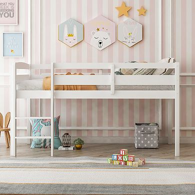 Merax Wood Loft Bed With Ladder