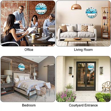 10'' Modern Non Ticking Wall Clock Quartz