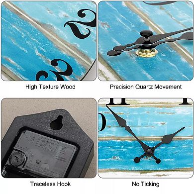 10'' Modern Non Ticking Wall Clock Quartz