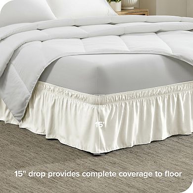 Adjustable Wrap Around Ruffled Bed Skirt