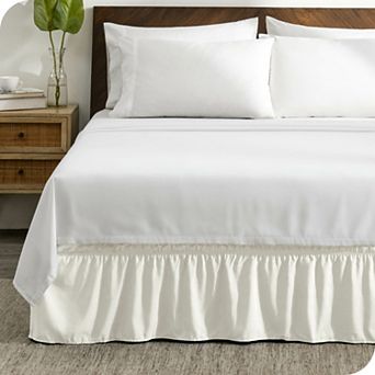 Bare Home Adjustable Wrap Around Ruffled Bed Skirt