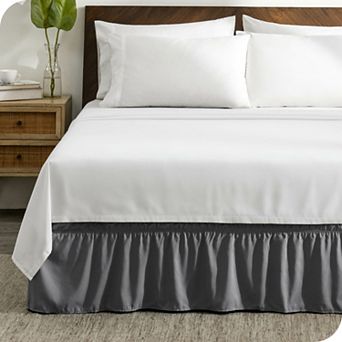 Bare Home Adjustable Wrap Around Ruffled Bed Skirt