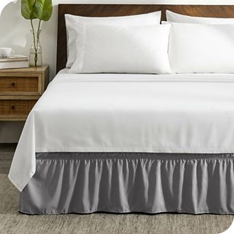 Bare Home Adjustable Wrap Around Ruffled Bed Skirt