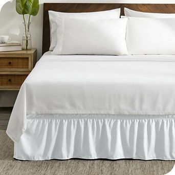 Bare Home Adjustable Wrap Around Ruffled Bed Skirt