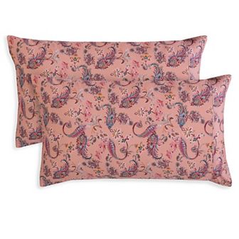 Elegant Comfort Luxury Soft Set Of 2 Printed Paisley Pattern Pillowcases