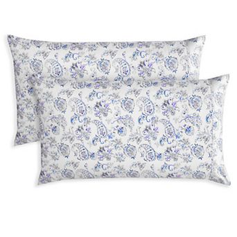 Elegant Comfort Luxury Soft Set Of 2 Printed Paisley Pattern Pillowcases
