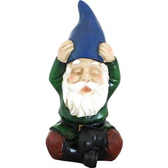 Sunnydaze Sage The Yoga Gnome Indoor/outdoor Garden Statue - 11.75 In