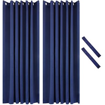 Sunnydaze Outdoor Blackout Curtain Panel - Set of 2