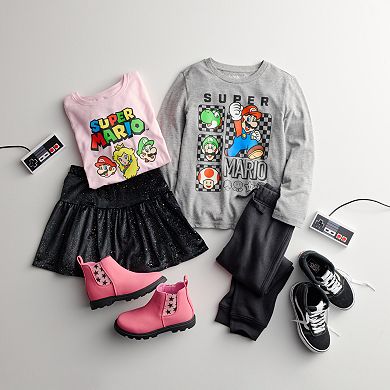 Girls 4-12 Jumping Beans® Super Mario Friends Long Sleeve Tee