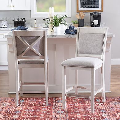 Linon 2-Piece Marcum Counter Stool Set