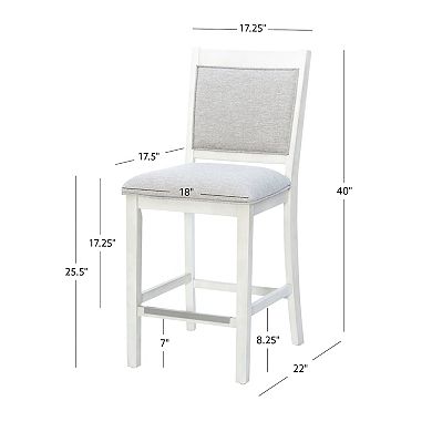 Linon 2-Piece Marcum Counter Stool Set
