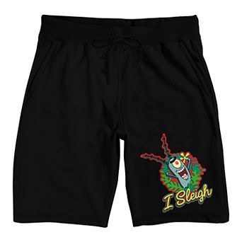 Men's SpongeBob SquarePants Plankton "I Sleigh" Pajama Shorts