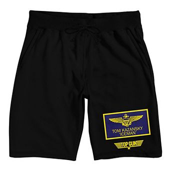 Men's Top Gun Pilot Patch Pajama Shorts
