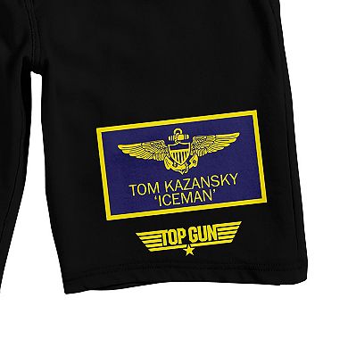 Men's Top Gun Pilot Patch Pajama Shorts