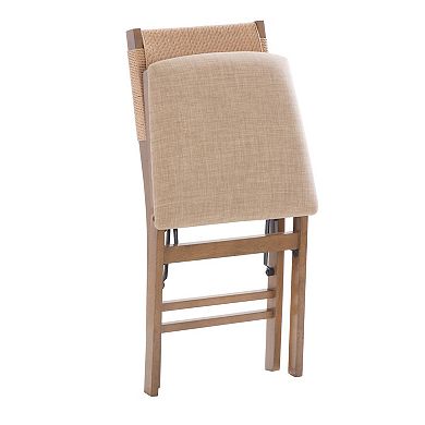Linon Norway 2-Piece Rope Folding Chair Set