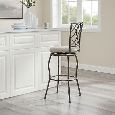 Linon Casey 3-Piece Adjustable Stool Set