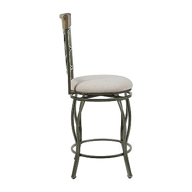 Linon Curves Metal Counter Stool