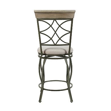 Linon Curves Metal Counter Stool