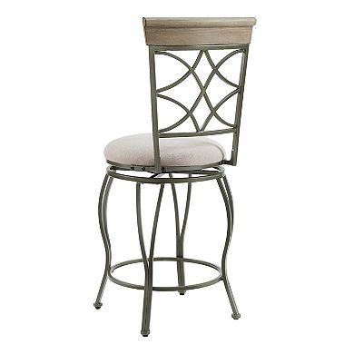 Linon Curves Metal Counter Stool
