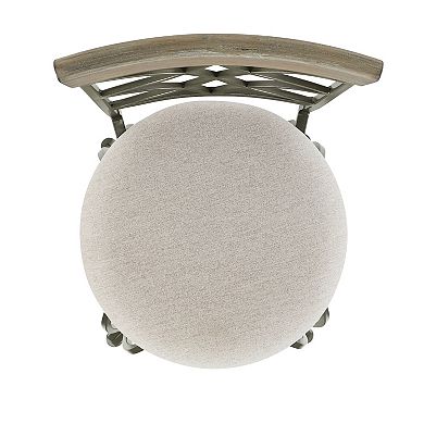 Linon Curves Metal Counter Stool