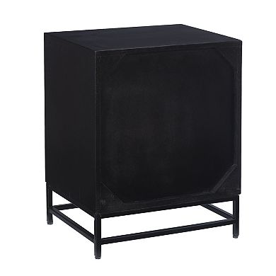 Linon Janie Rattan Two-Drawer Cabinet