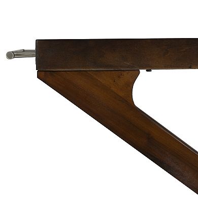 Linon Marlon Wood Rolling Bar Cart